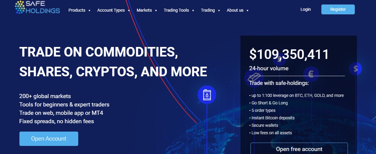 Safe Holdings trading platform