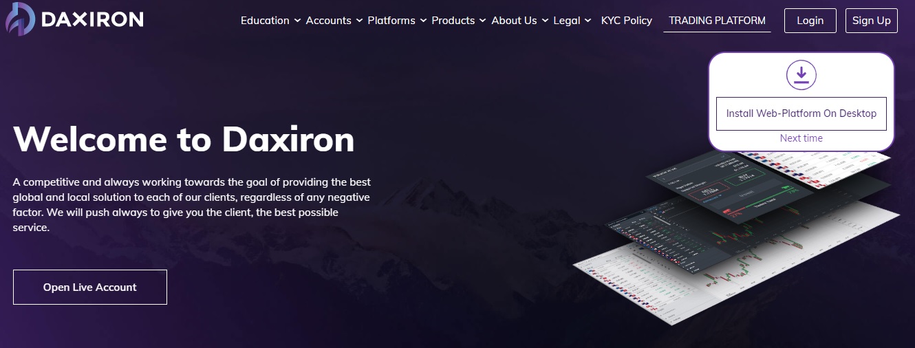Daxiron trading platform