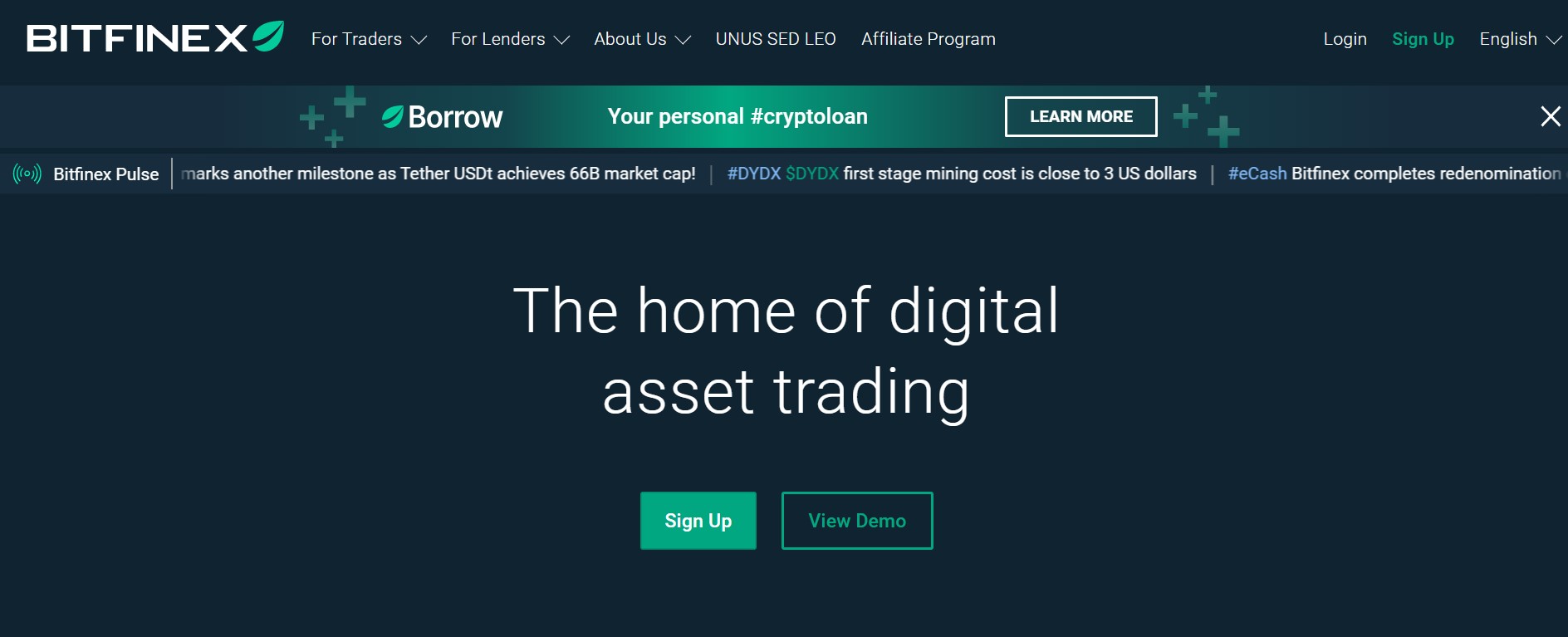 Bitfinex trading platform