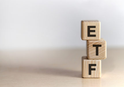 Etf,-,Exchange,Traded,Fund,Text,On,Wooden,Cubes,,On