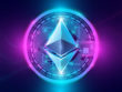 Ethereum,Hits,New,Record.,Ethereum,And,Neon,Background.,Ethereum,And