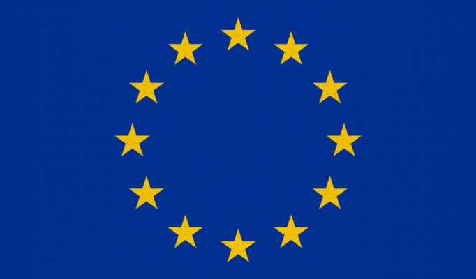 Metal,Flag,Of,The,European,Union,(eu),Aka,Europe