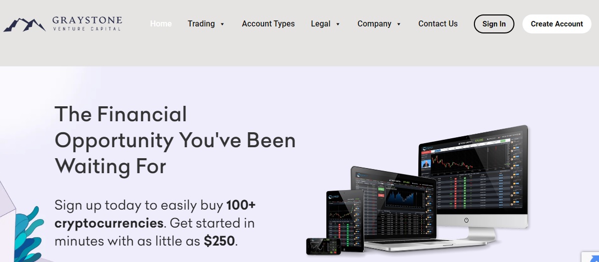 Graystone venture capital homepage